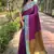 Purple Silk Woven Kashmiri Ethnic And Graceful Partywear Traditional Ceremonial Saree