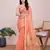 Orange Traditional Kota Doriya c Weaving Jari Festive Rajasthani Festive Saree