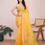 Yellow Traditional Kota Doriya c Weaving zari Festive Rajasthani Festive Saree