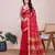 Red Traditional Kota Doriya c Weaving Jari Festive Rajasthani Festive Saree