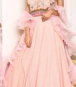 Trendmalls  Georgette Embroidery Work Lehenga Choli With Dupatta