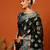 Black Jaccaurd Oraganza Silk Bollywood  Saree With Blouse