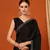 Black  Rangoli Silk  Bollywood  Saree With Blouse