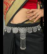 Oxidized silver look alike kamarpatta waistbelt for women elegant & stylish belly chain for wedding