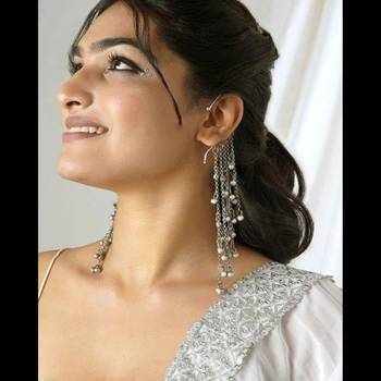 Handmade silver non pierced ghungroo earcuff earrings oxidized indian drop earrings german silver 1