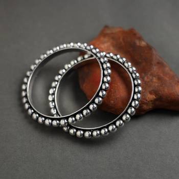 Beautiful silver look alike elephant bracelet original quality indian handmade oxidized bracelet 4
