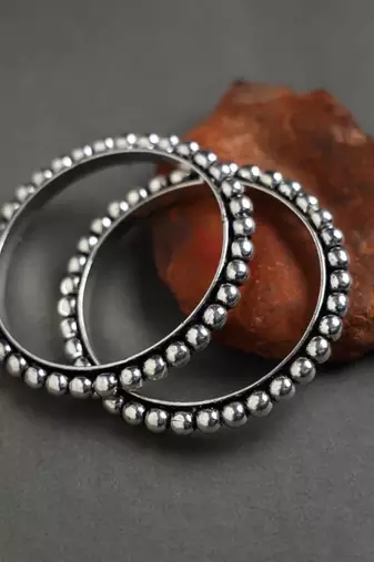 Beautiful silver look alike elephant bracelet original quality indian handmade oxidized bracelet