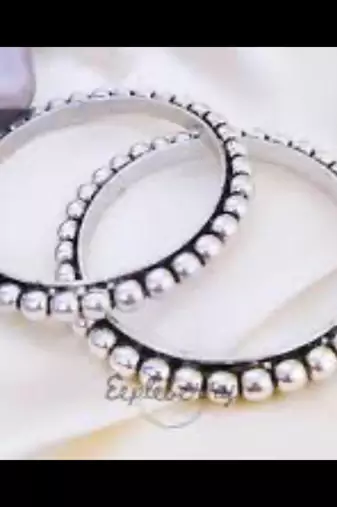 Beautiful silver look alike elephant bracelet original quality indian handmade oxidized bracelet