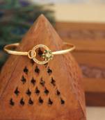 Designer gold plated cz kada