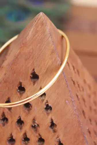 Designer gold plated cz  adjustable kada