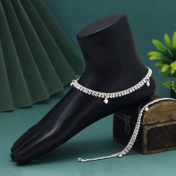 Silver color anklets 1
