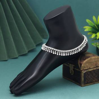 Silver color anklets 1