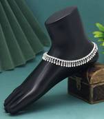 Silver color anklets