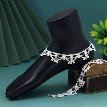 Silver color anklets 1