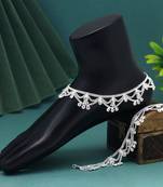 Silver color anklets