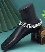 Silver color anklets