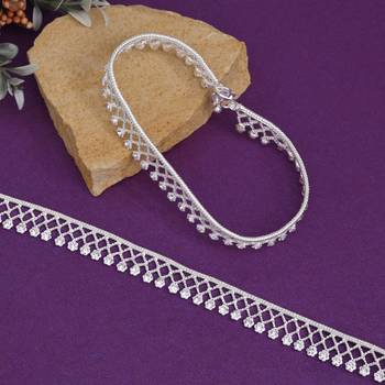 Silver color anklets 2