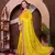 Yellow Colour Chickenkari Style Zal Embroidery Work Traditional Saree With Blouse