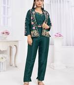 Women elegant layers for cotton hand foil print & light embroidery kurti