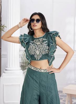 Women elegant layers for cotton hand foil print & light embroidery kurti 2