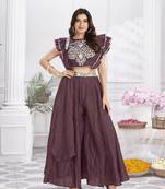 Women elegant layers for cotton hand foil print & light embroidery kurti