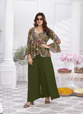 Women elegant layers for cotton hand foil print & light embroidery kurti 1