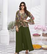 Women elegant layers for cotton hand foil print & light embroidery kurti