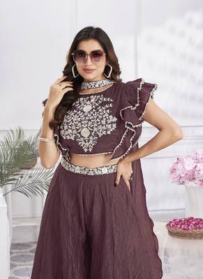 Women elegant layers for cotton hand foil print & light embroidery kurti 2