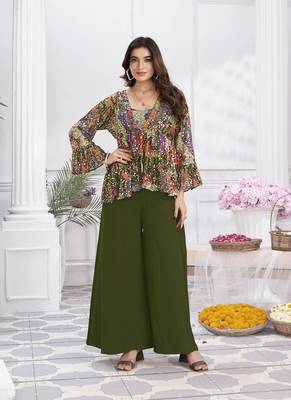 Women elegant layers for cotton hand foil print & light embroidery kurti 2
