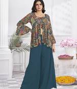 Women elegant layers for cotton hand foil print & light embroidery kurti
