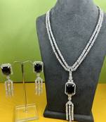Black onyx diamond set