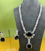 Black onyx diamond set