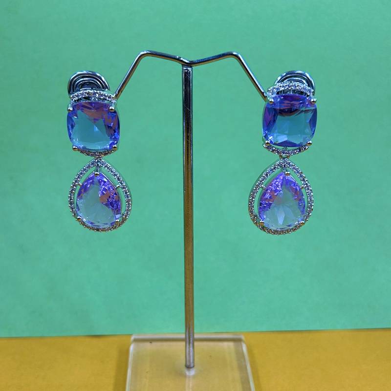 Purple amethyst diamond jewellery