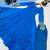 Royal Blue Colour Beautiful Long Gown With Pant Dupatta Set