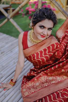 Maroon Color Kota silk blend Sarees With Blouse 4