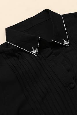 Trendmalls Women's Black Cotton Rayon Co-Ords Set Kurta Pant for Women 8
