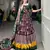 Traditional Printed Tusser Silk Lehenga with Unstitched Choli