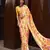 Crepe Satin Digital Print Yellow Saree