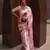 Crepe Satin Digital Print Saree In Light Pink Color