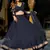 Black Zari And Cording Lace Work With Leheriya Printed Georgete Lehenga Choli For Wedding