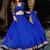 Blue Georgette Leheriya Printed Semi-Stitched Lehenga Choli 