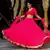 Pink Zari And Cording Lace Work With Leheriya Printed Georgete Designer Party Lehenga Choli