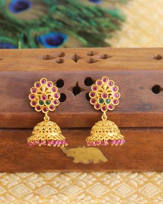 Designer matte finish earrings 1