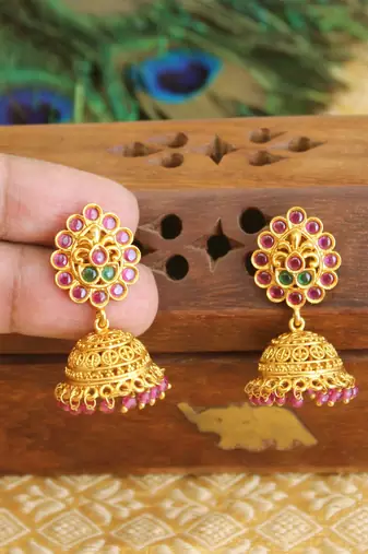Designer matte finish earrings