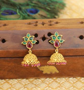 Designer matte finish earrings 1