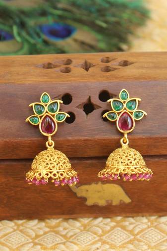 Designer matte finish earrings