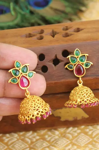 Designer matte finish earrings
