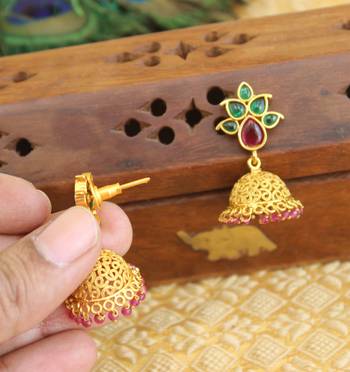 Designer matte finish earrings 3