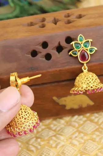 Designer matte finish earrings