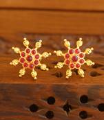 Designer gold plated studs